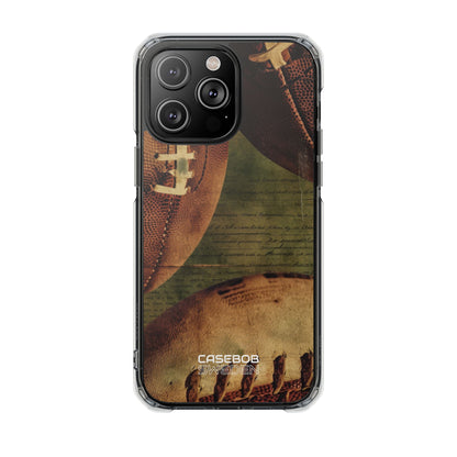 Texture da calcio vintage iPhone 14 - Impact Clear+