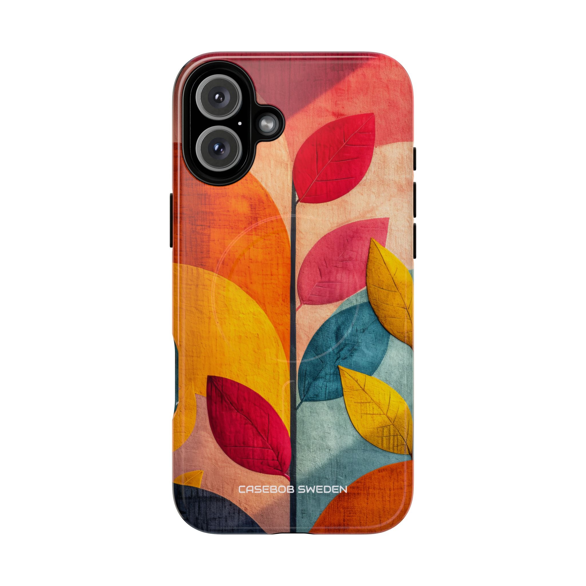 Abstract Orange Blue Design - Tough+ iPhone 16 Phone Case