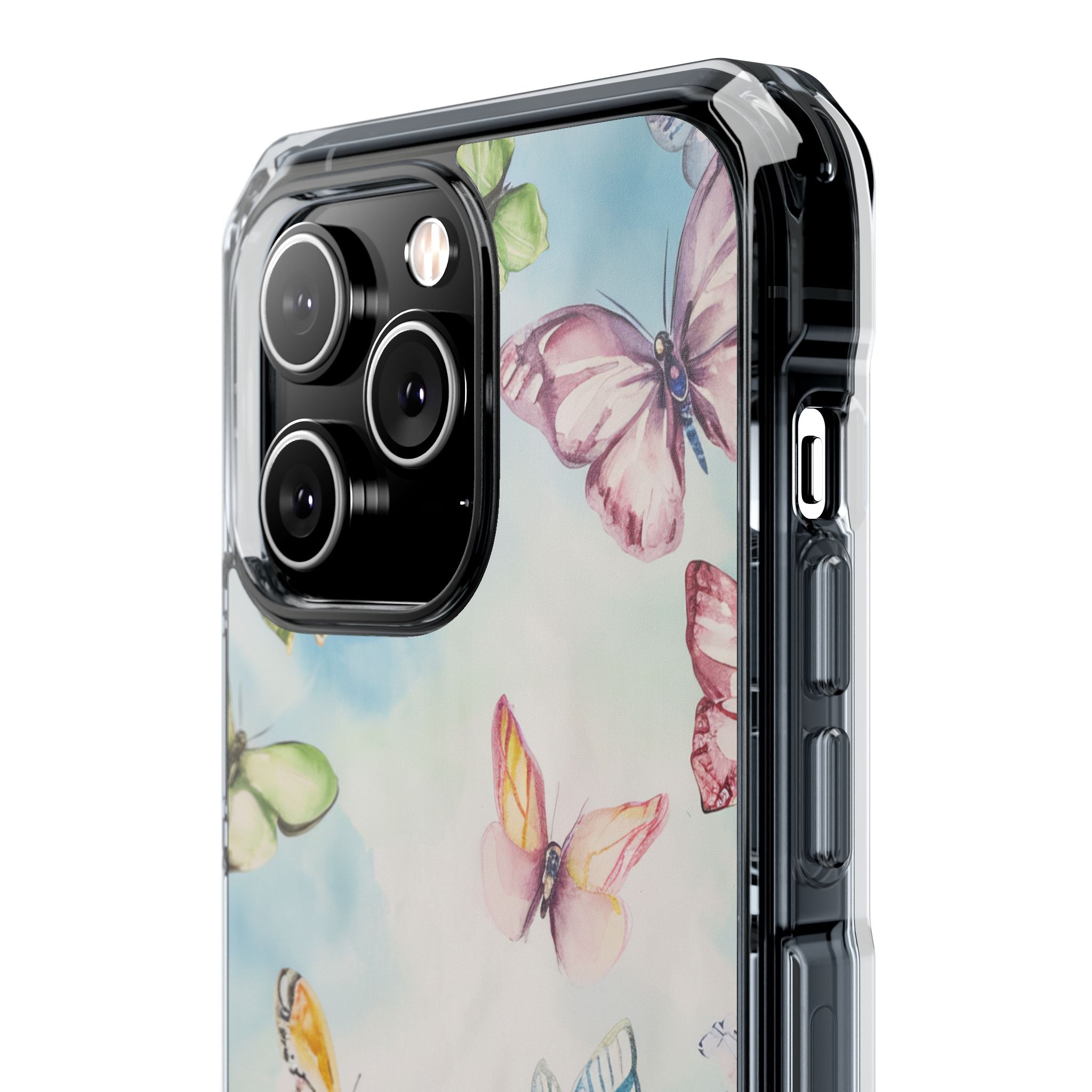 Watercolor Butterfly Bliss - Clear Impact iPhone 14 Phone Case