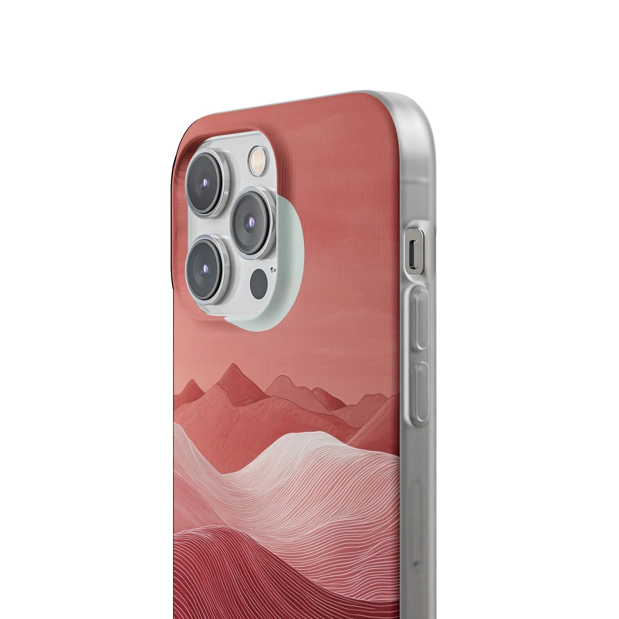 White Orb Dunes iPhone 14 Pro Max Case - Soft