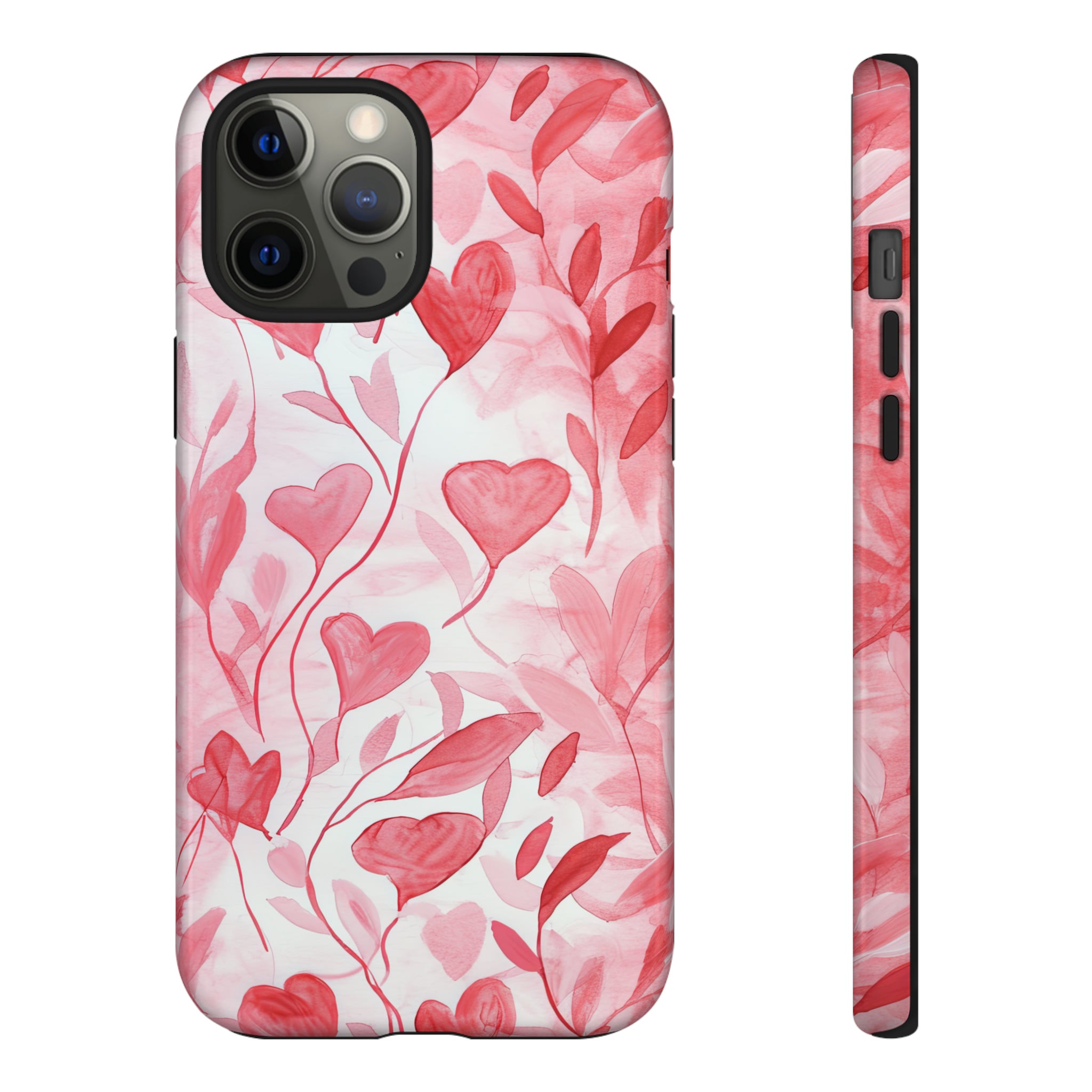 Cupid's Intertwined Hearts - Protective Phone Case