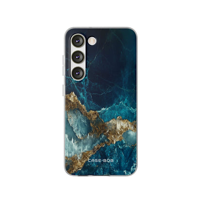 Jagged Gold Split Samsung S23 Case - Soft