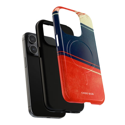 Blue Diagonal Motion iPhone 15 Pro Case - Tough+