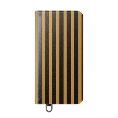Golden Stripes - Samsung S25 Case - Wallet