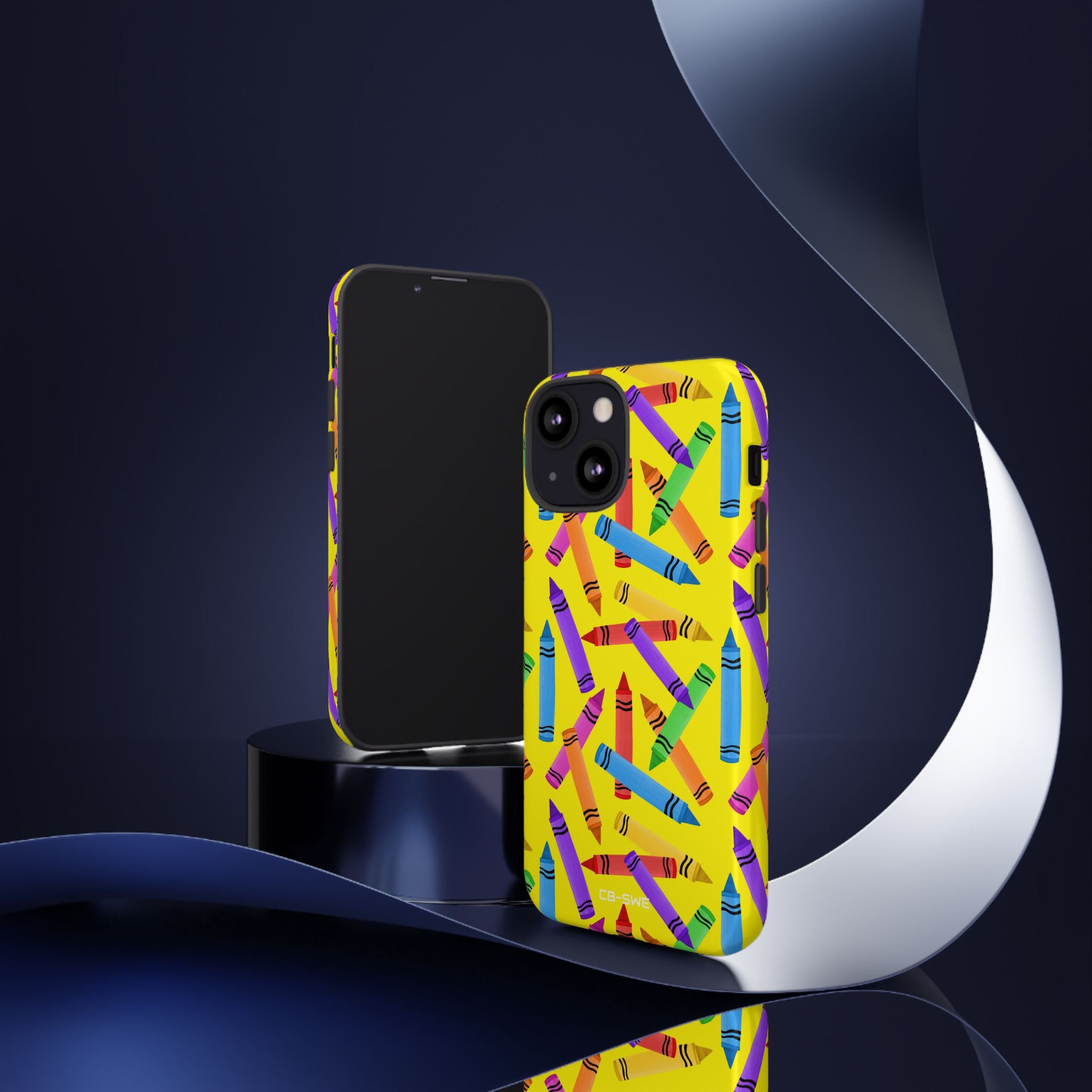 Crayons Scatter Playfully - iPhone Case