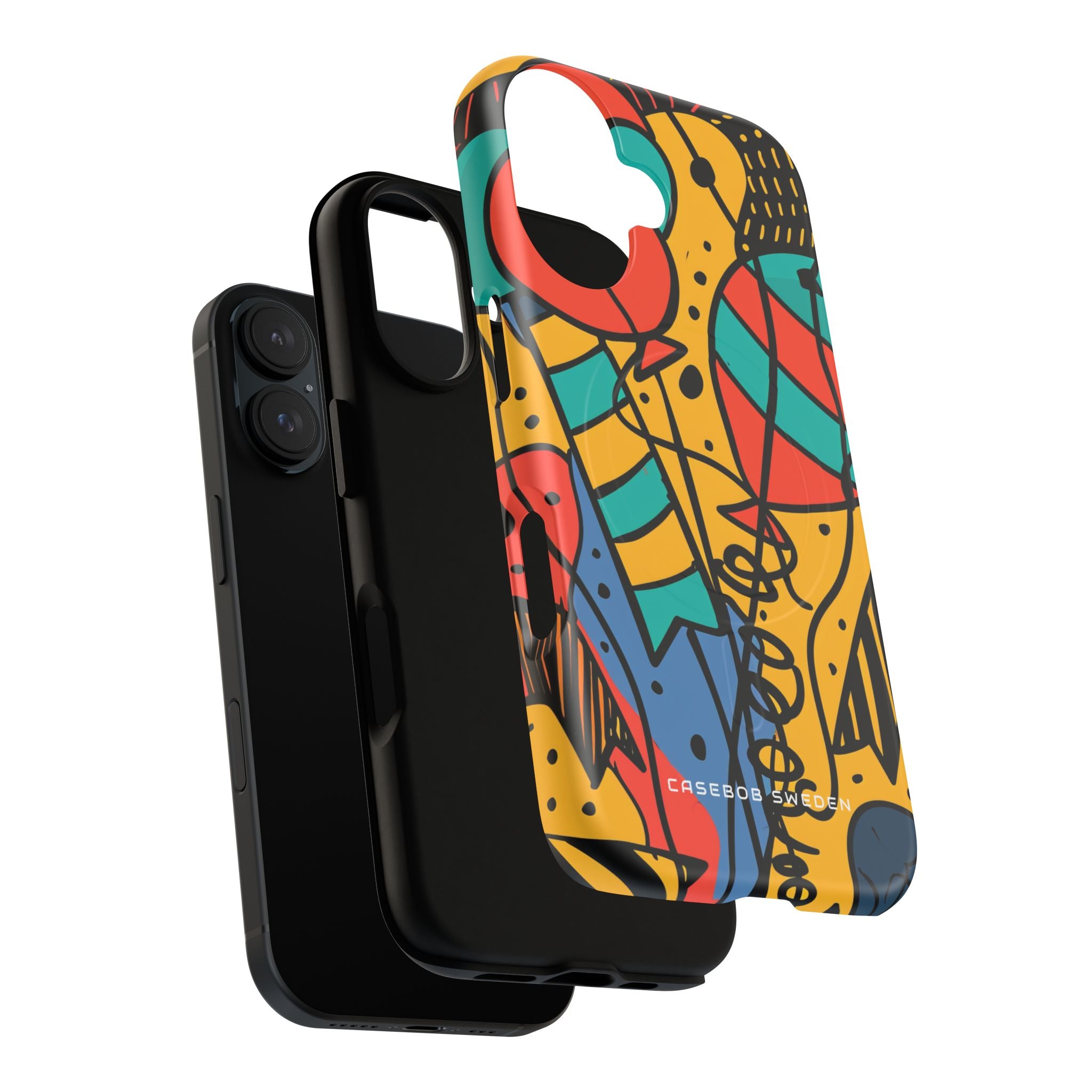 Playful Lines in Motion iPhone 16 | Tough+ Phone Case