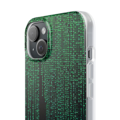 Matrix Gradient Flow iPhone 15 - Flexi Phone Case