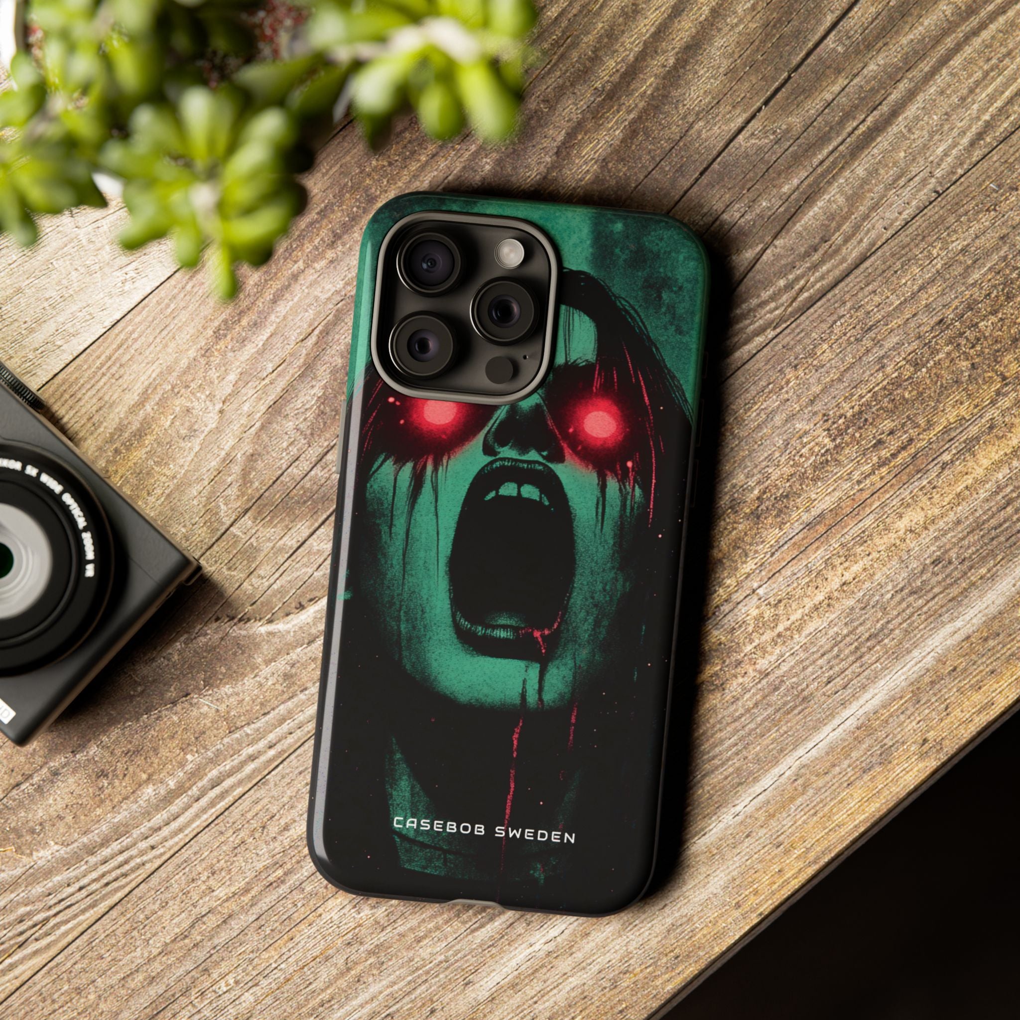 Haunting Glow of Gothic Eyes iPhone 15 - Tough Phone Case