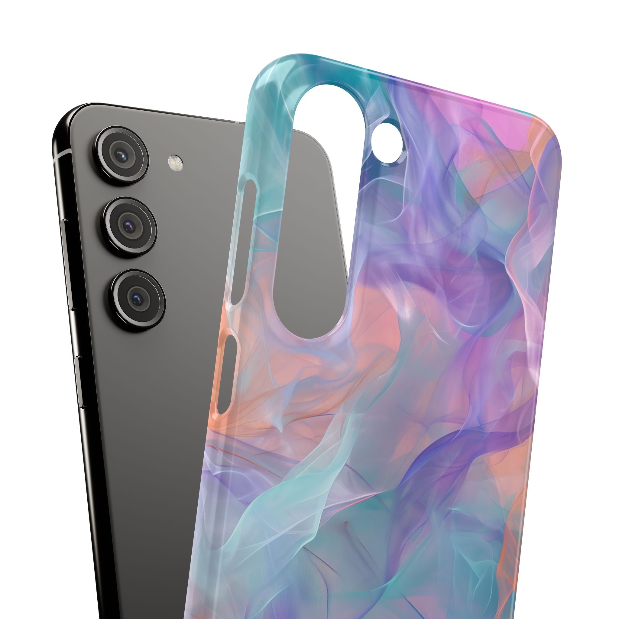 Dreamy Teal Flow - Slim Samsung S23 Phone Case