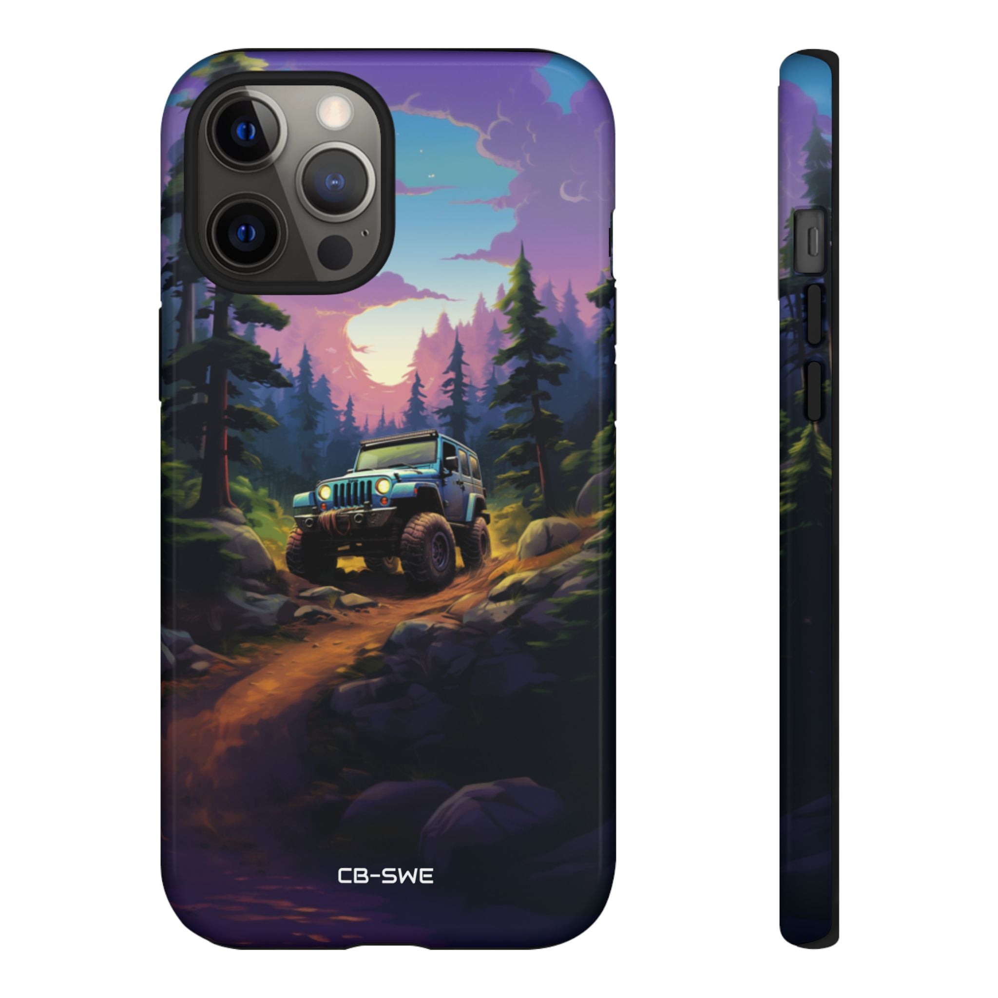 Sunset Forest Drive - iPhone Case