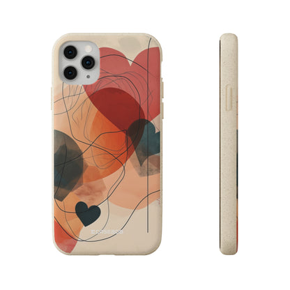 Abstract Heart Harmony | Biodegradable Phone Case