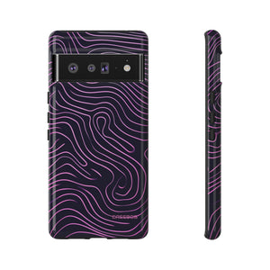 Purple Line Minimalism - Protective Phone Case