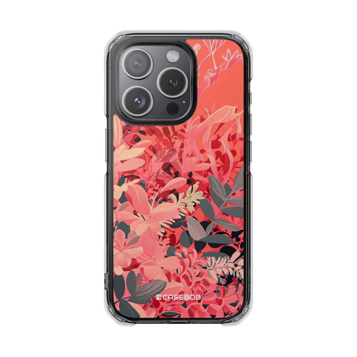 Living Coral Design | Handyhülle für iPhone (Clear Impact Case – magnetisch) 