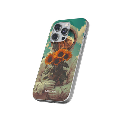 Sunflower Astronaut iPhone 14 Pro Case - Soft