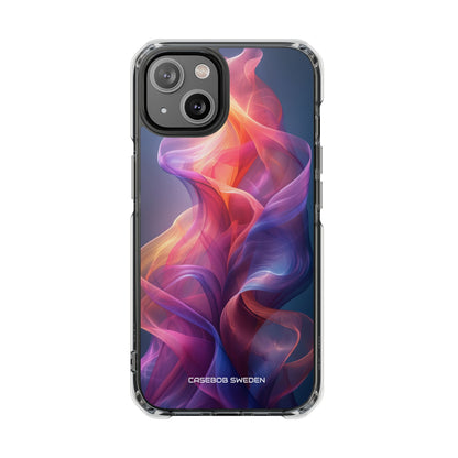 Violet Orange Flow - Clear Impact iPhone 14 Phone Case