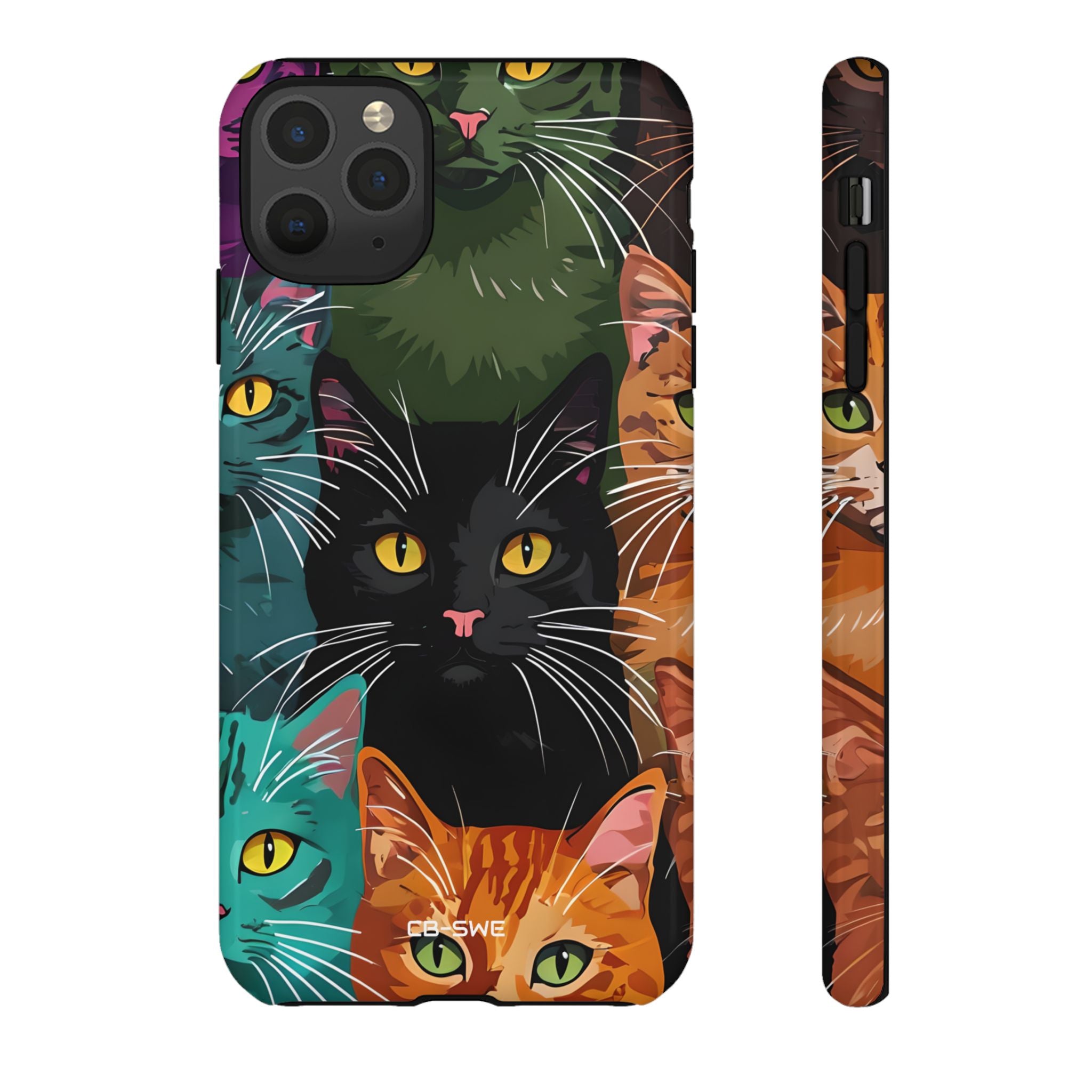 Colorful Cat Charisma - iPhone Case