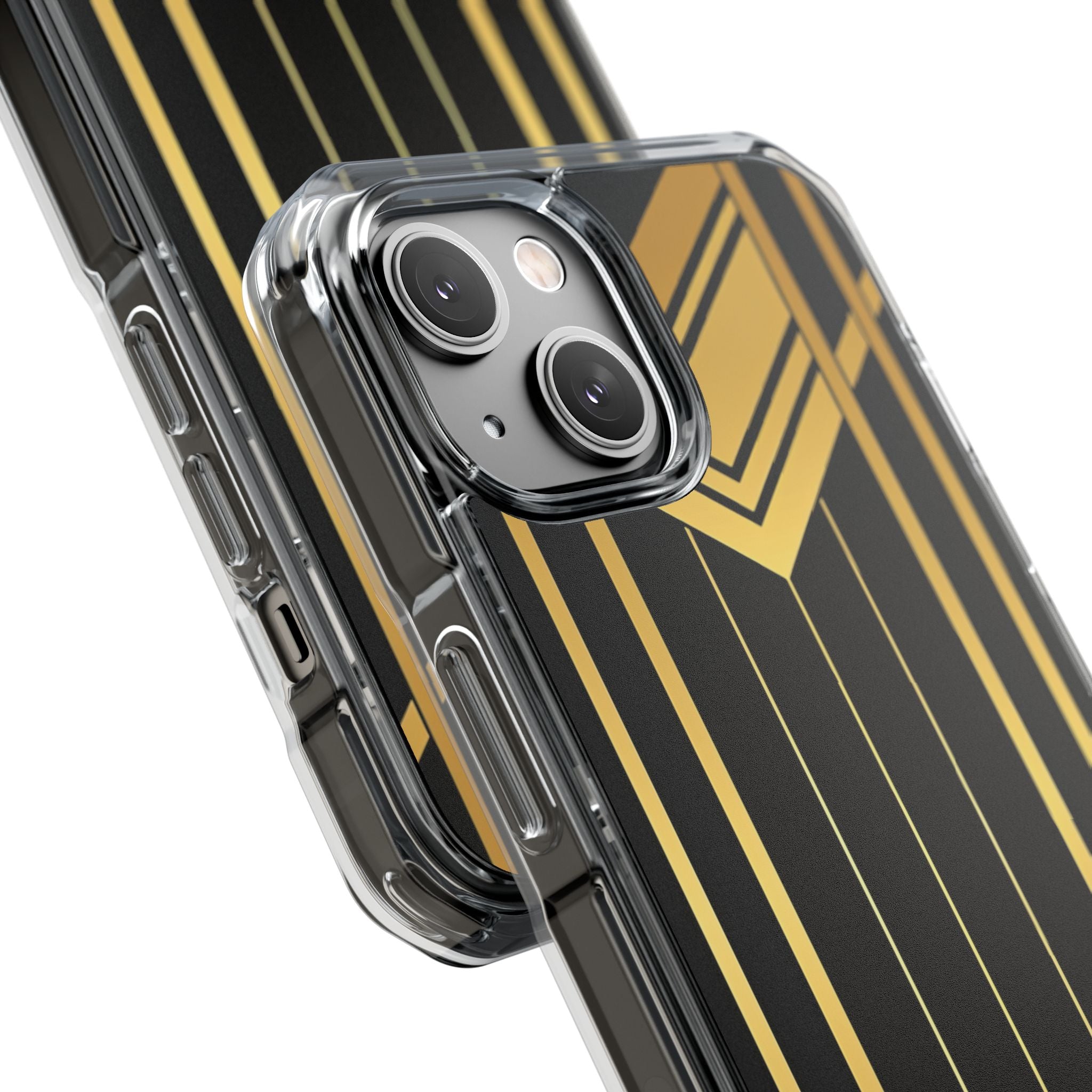 Gouden Geometrische Symfonie iPhone 14 - Impact Clear+