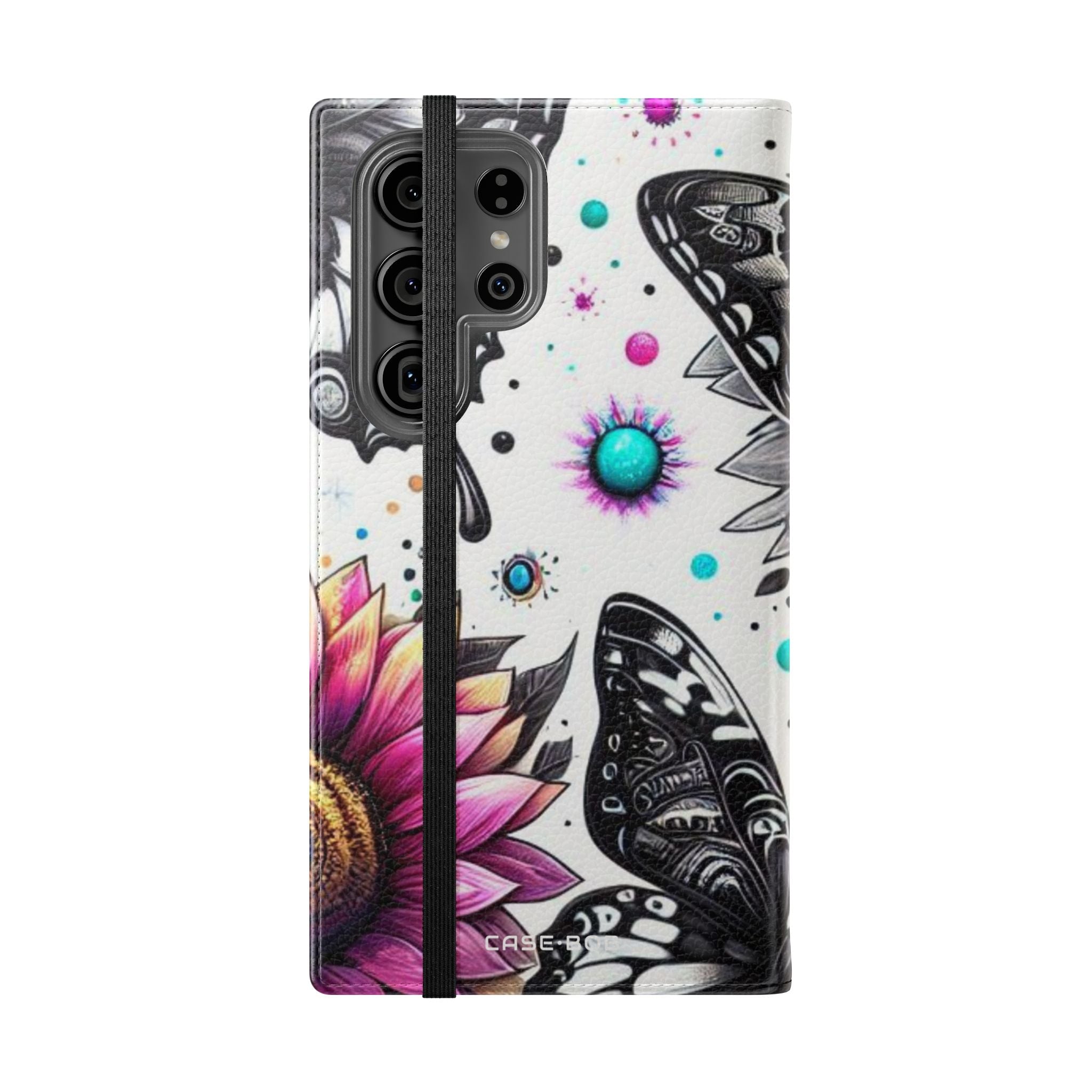 Monochrome Flutter - Samsung S23 Ultra Case - Wallet