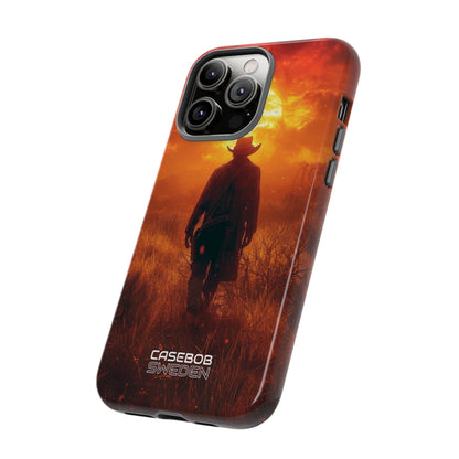 Fiery Sunset Cowboy iPhone 14 - Tough