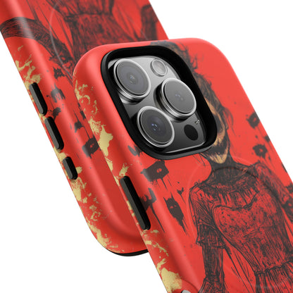 Haunting Scarlet Descent iPhone 16  Tough+ Phone Case