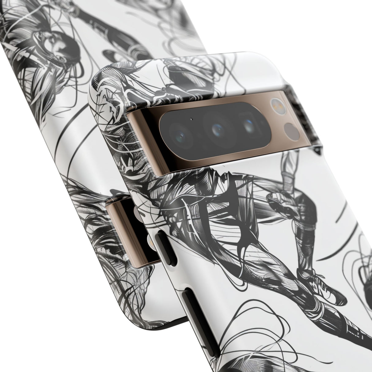 Dynamic Athletic Surrealism | Protective Phone Case for Google Pixel