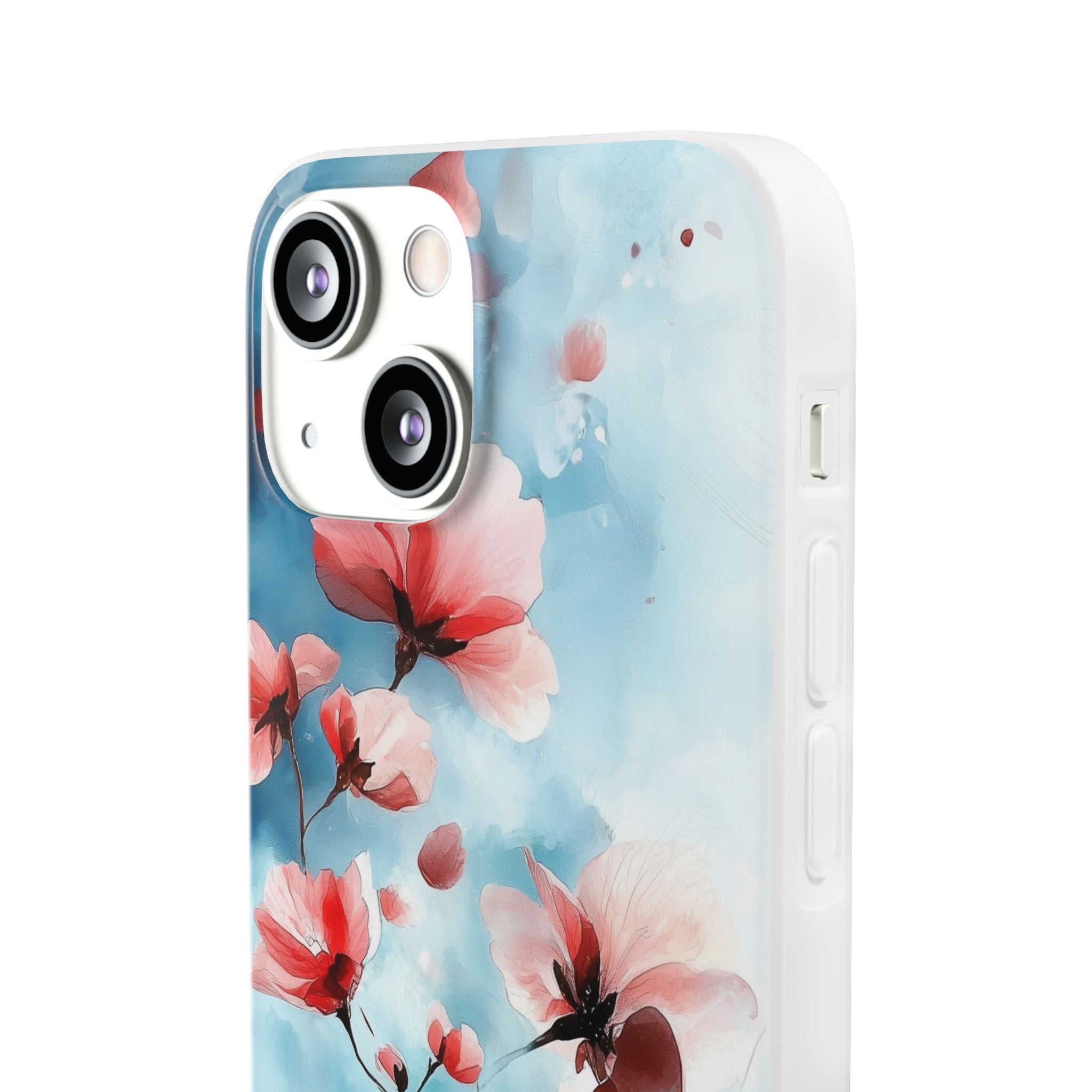 Pink Blossom Drift iPhone 13 mini Case - Soft