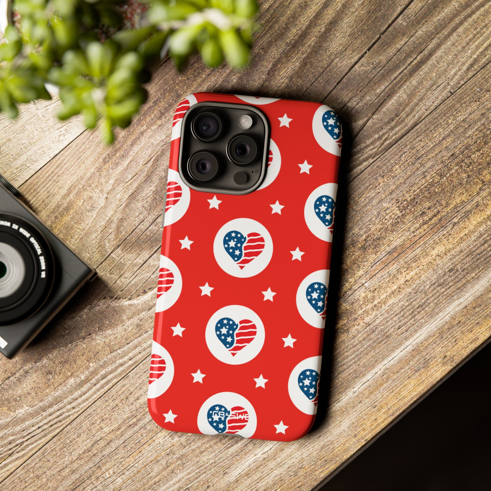 Hearts Celebrate Freedom - iPhone Case