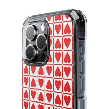 Hearts In Squares iPhone Case - Impact