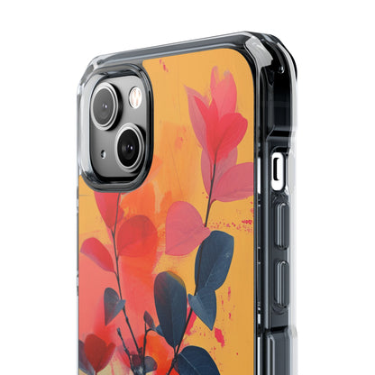 Vivid Floral Harmony iPhone 14 - Clear Impact Phone Case