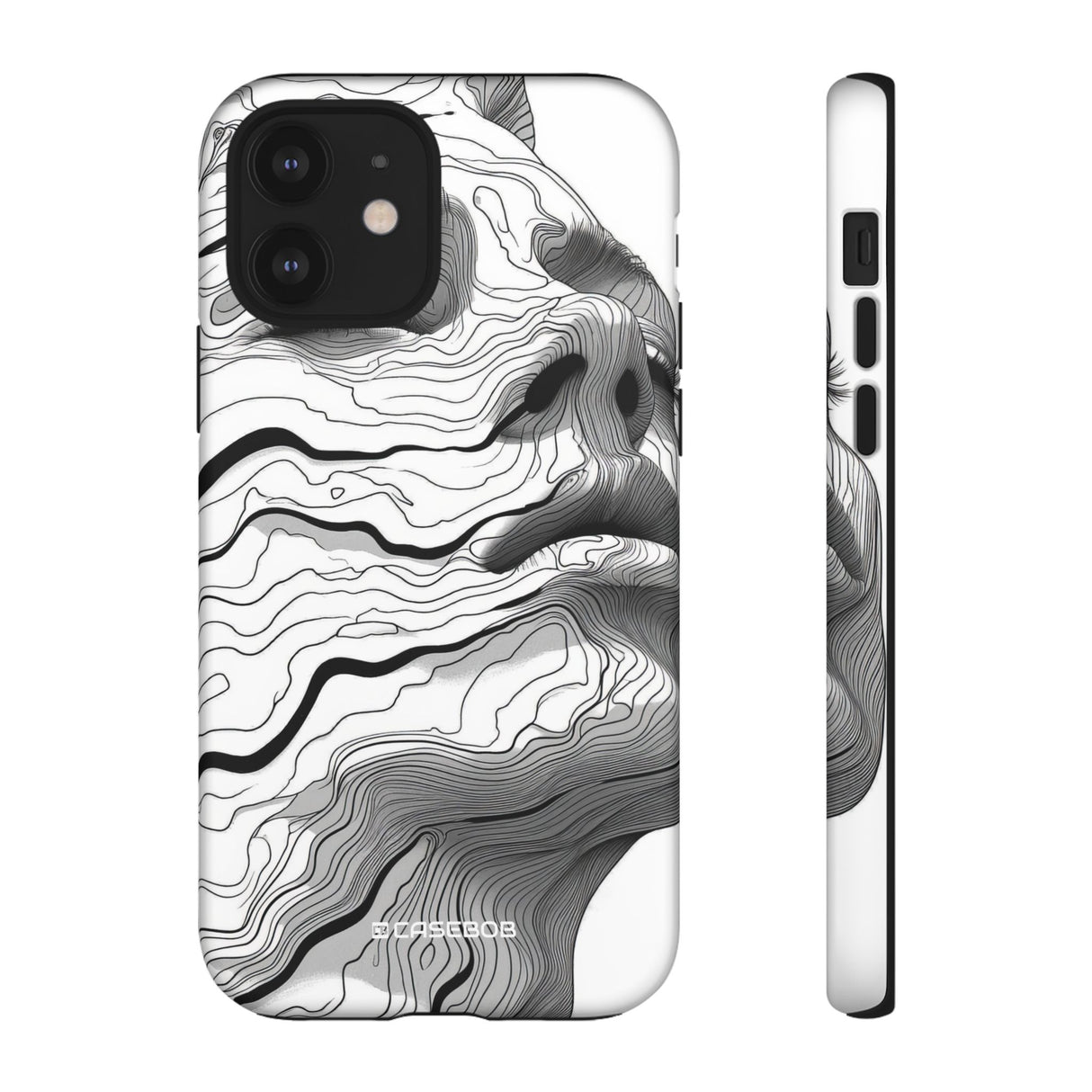 Topographic Serenity | Protective Phone Case for iPhone