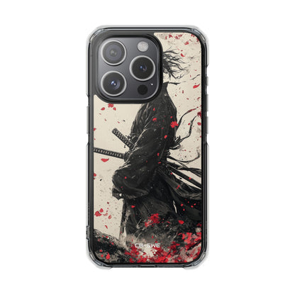 Falling Samurai Petals iPhone Case - Impact