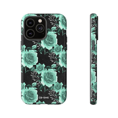Turquoise Rose Symphony - iPhone Case