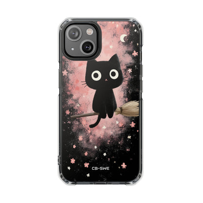 Whimsical Cat Soars iPhone Case - Impact