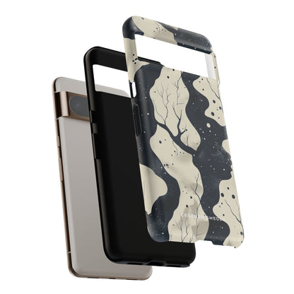 Organic Fluid Silhouettes with Cosmic Depth Google Pixel 8 - Tough Phone Case