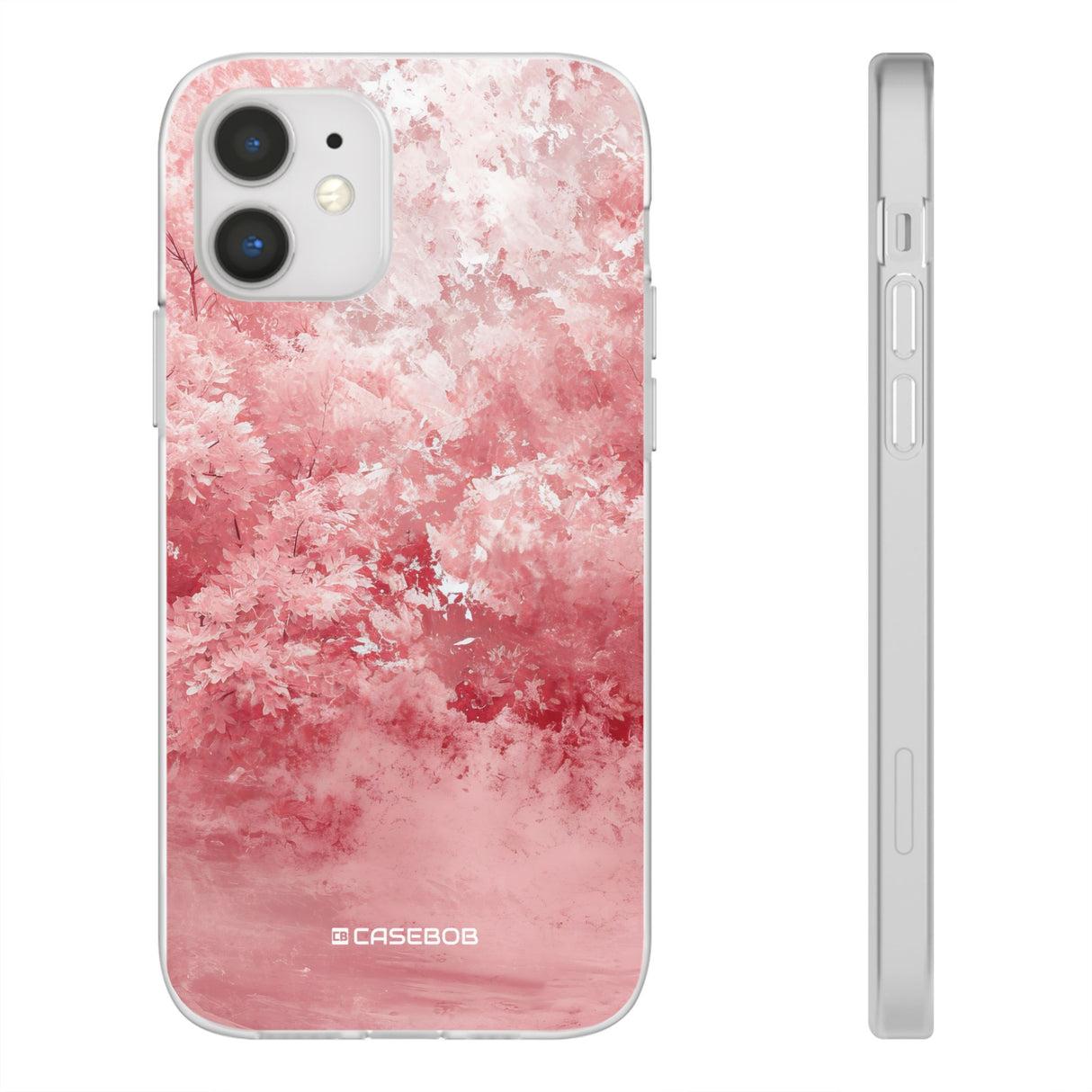 Pantone Rose Design | Handyhülle für iPhone (Flexible Hülle) 