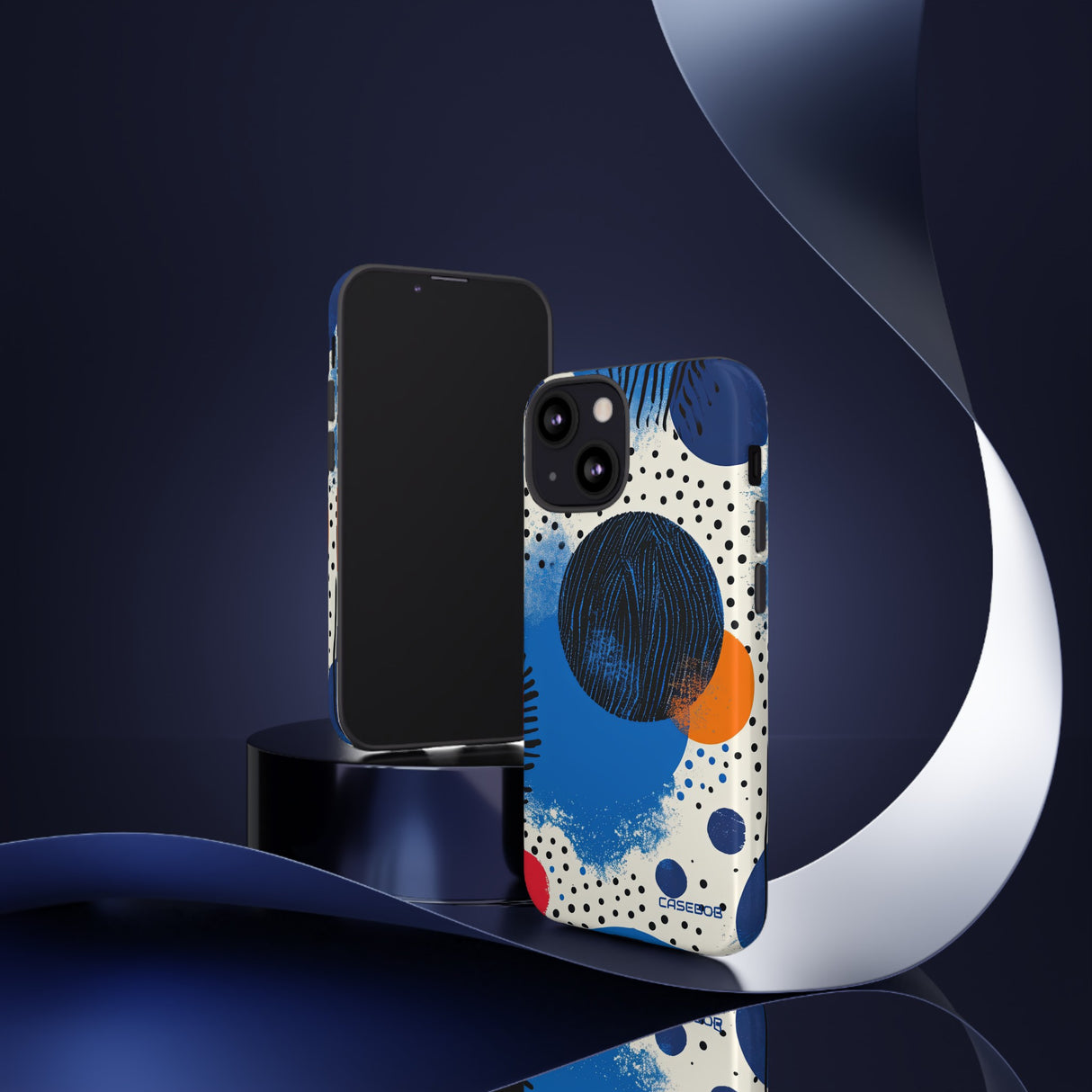 Blue Tranquil Geometry - Protective Phone Case