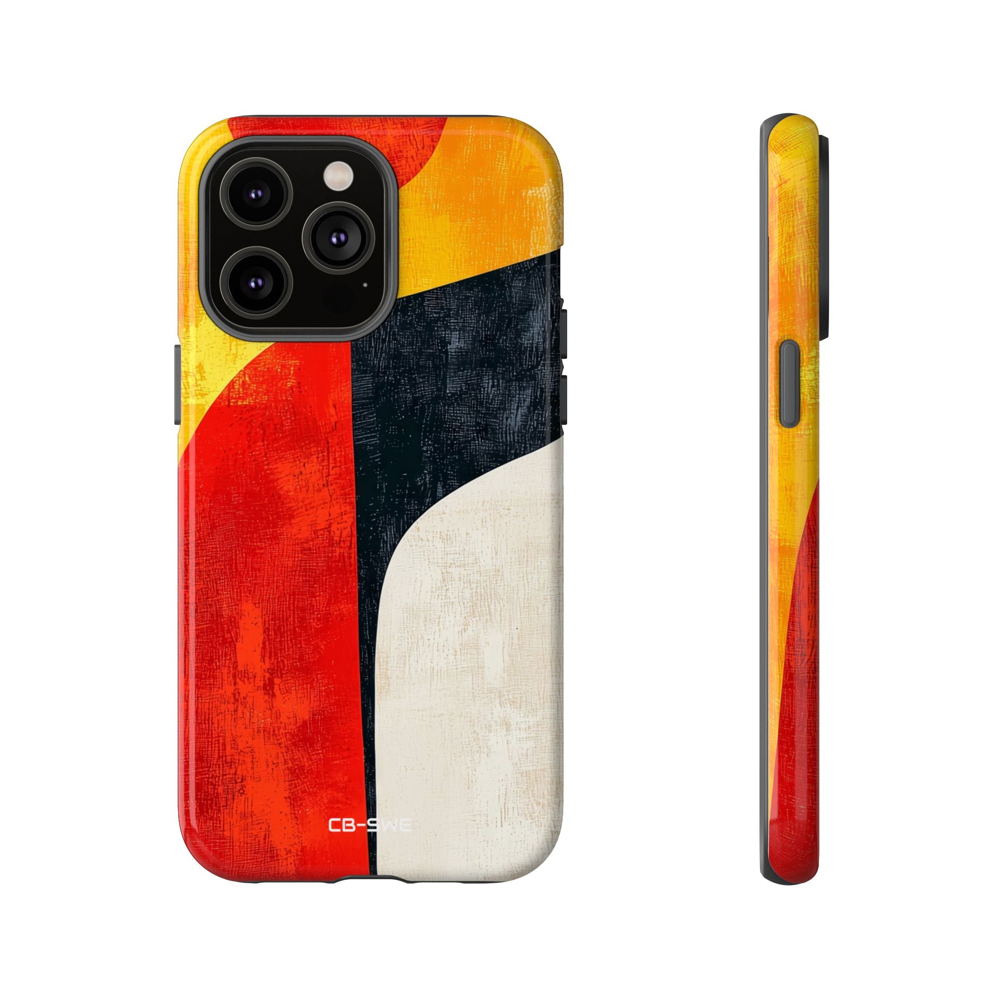 Vibrant Flowing Shapes - iPhone Case