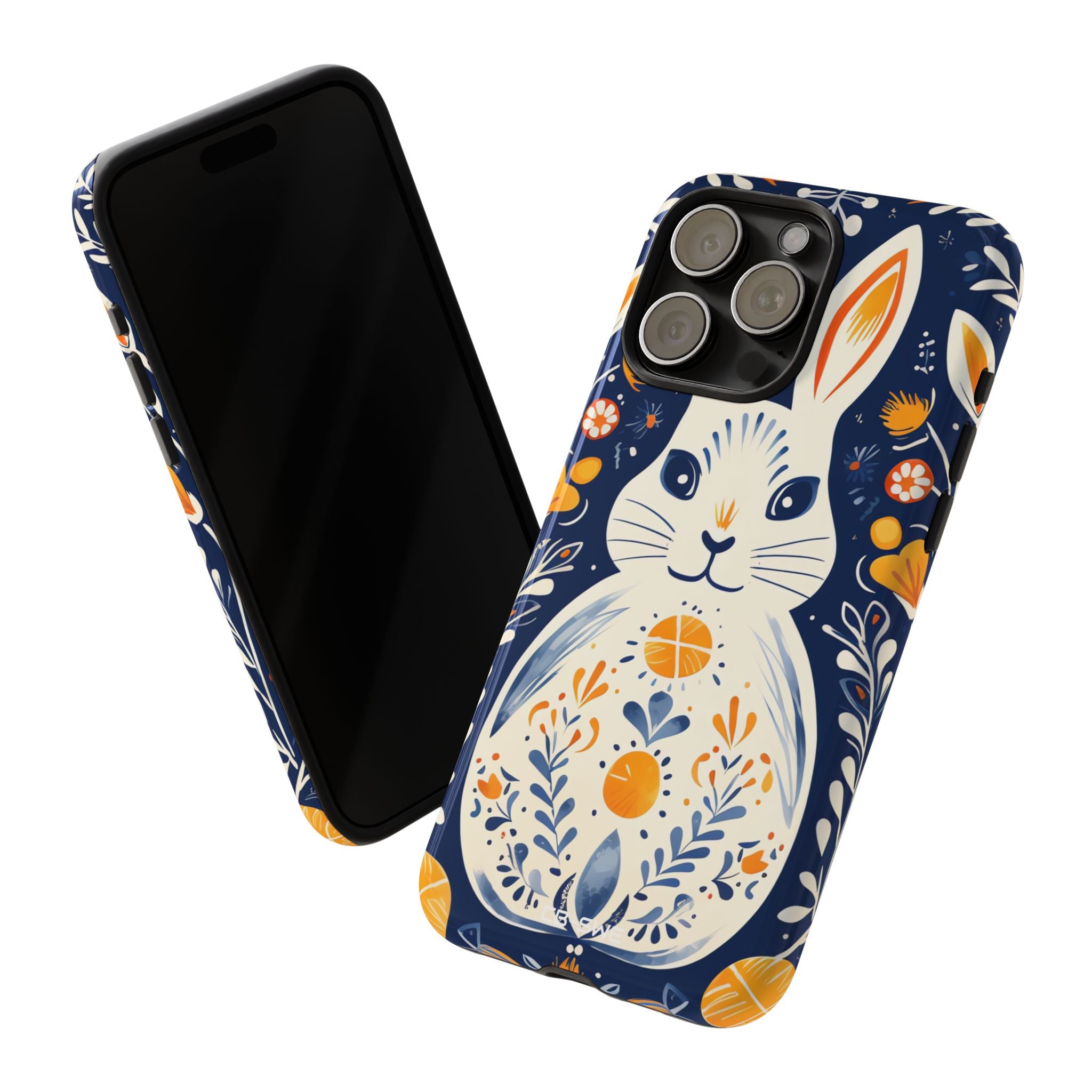 Floral Rabbit Joy - iPhone Case