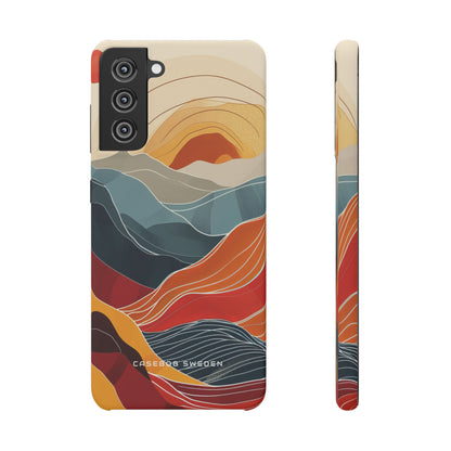 Harmonic Flow of Lines and Color Samsung S21 - Slim Phone Case