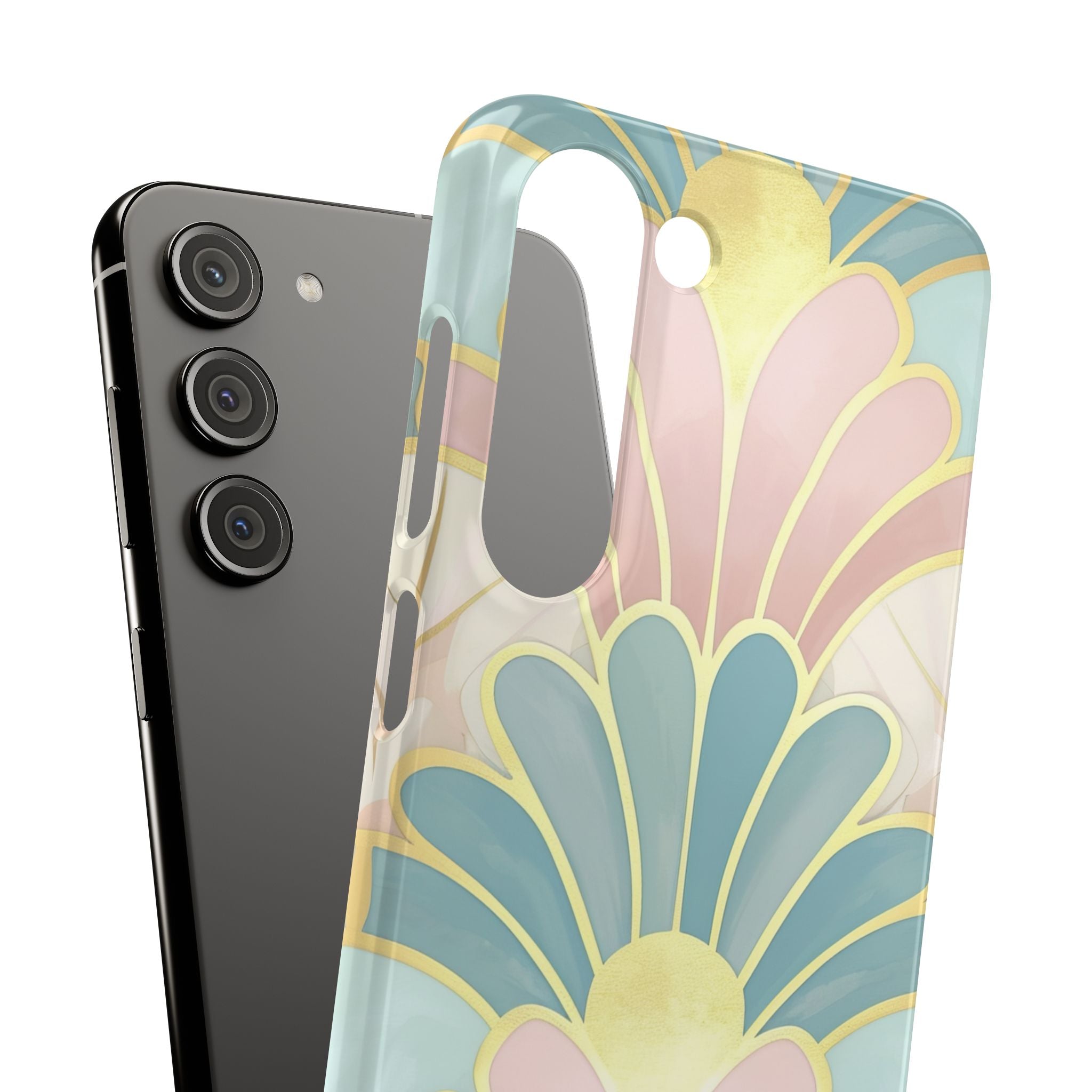 Pastel Deco Elegance - Slim Samsung S23 Phone Case