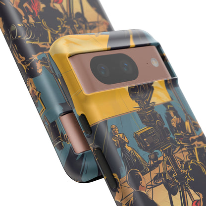 Golden Era Cinematic Spotlight Google Pixel 8 - Tough Phone Case