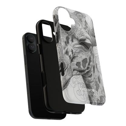 Swirling Giraffe Art iPhone 16 - Tough+