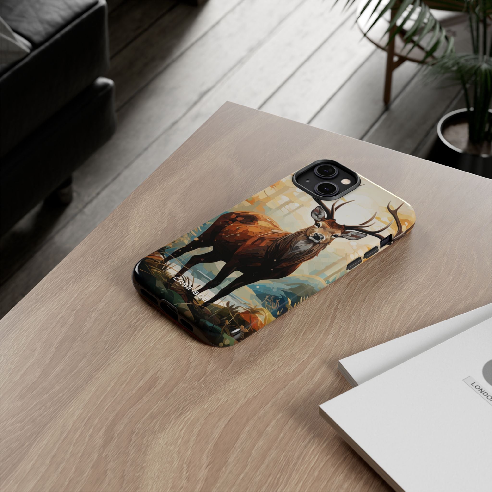 Glowing Stag iPhone 14 Plus Case - Tough