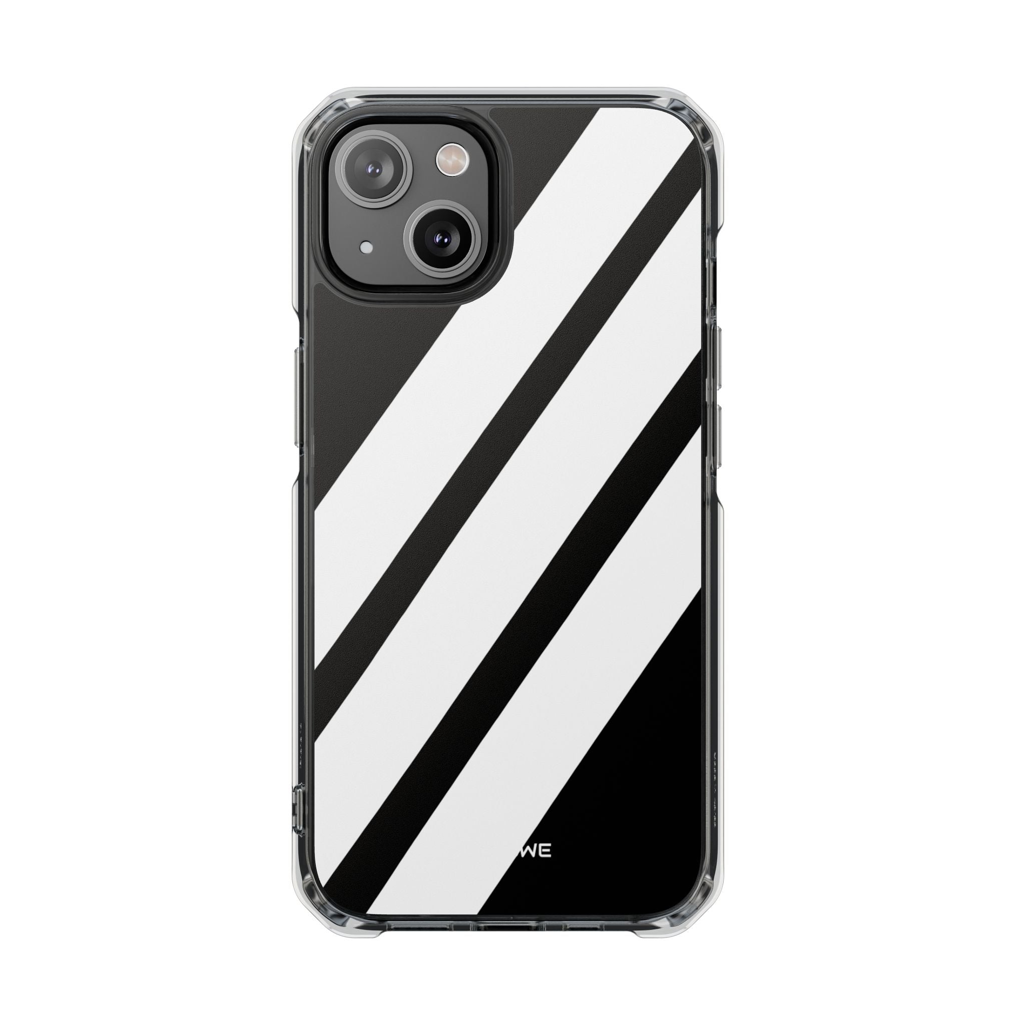 Monochrome Diagonal Symmetry iPhone Case - Impact