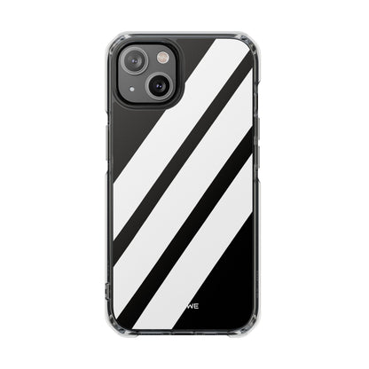 Monochrome Diagonal Symmetry iPhone Case - Impact