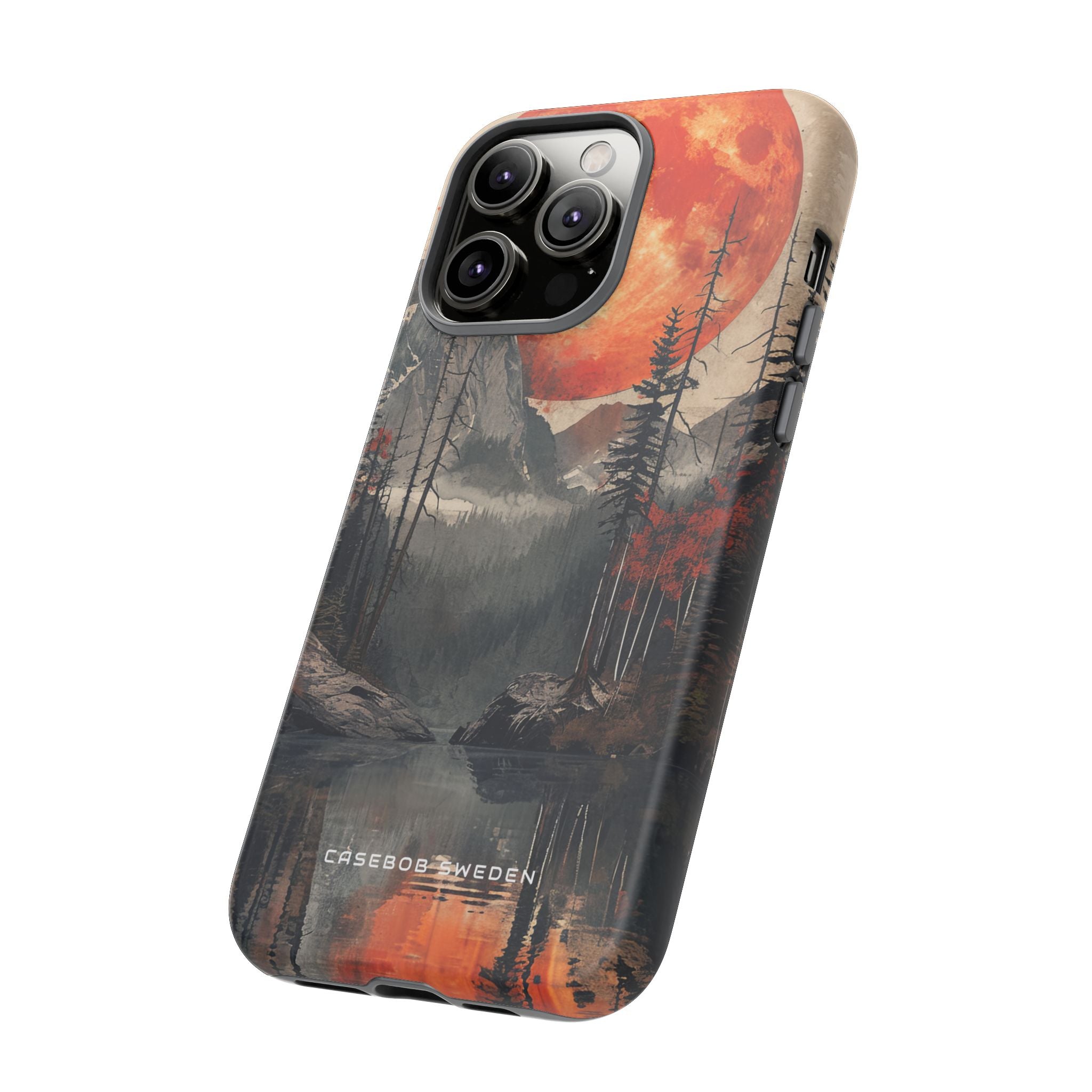 Celestial Glow Over Reflective Landscape iPhone 14 - Tough Phone Case