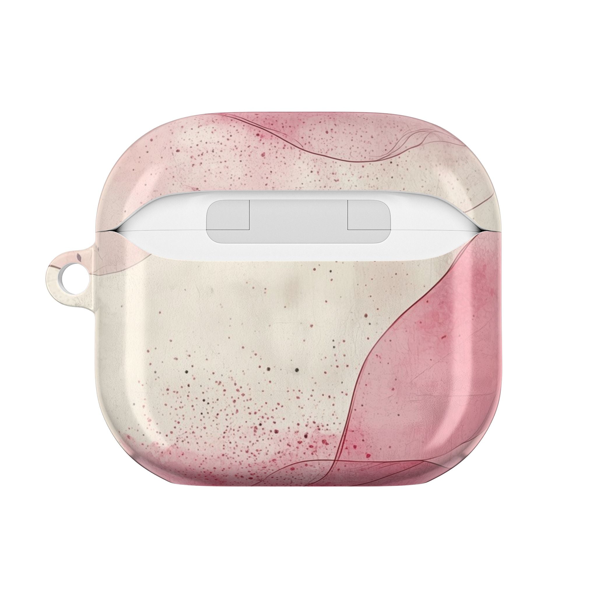 Crimson Ribbon Waves - AirPods Case