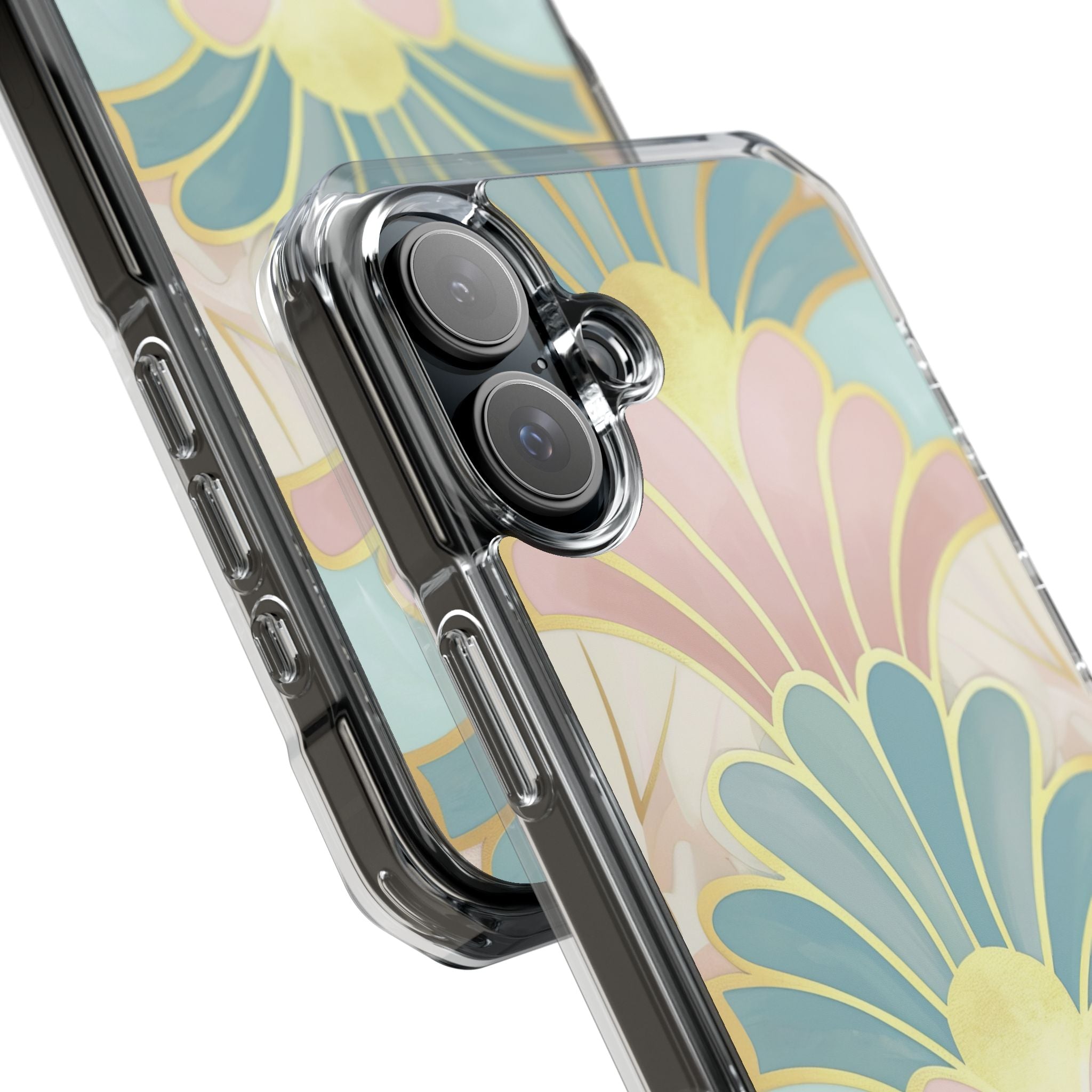 Pastel Deco Elegance - Clear Impact iPhone 16 Phone Case