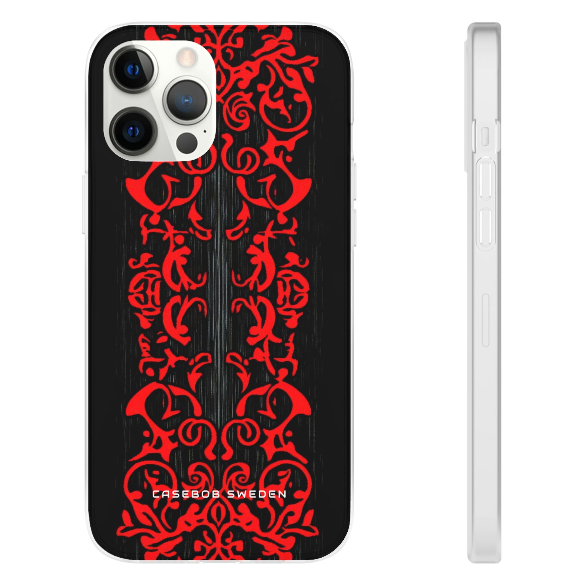 Gothic Crimson Symmetry iPhone 12 - Flexi Phone Case