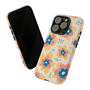 Yellow Happy Flower - Protective Phone Case